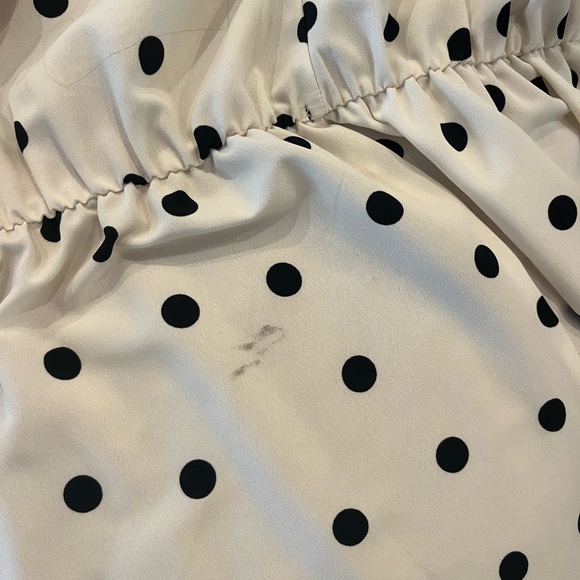 Topshop Mix Spot Ruched Midi Wrap Dress - Picture 8 of 8